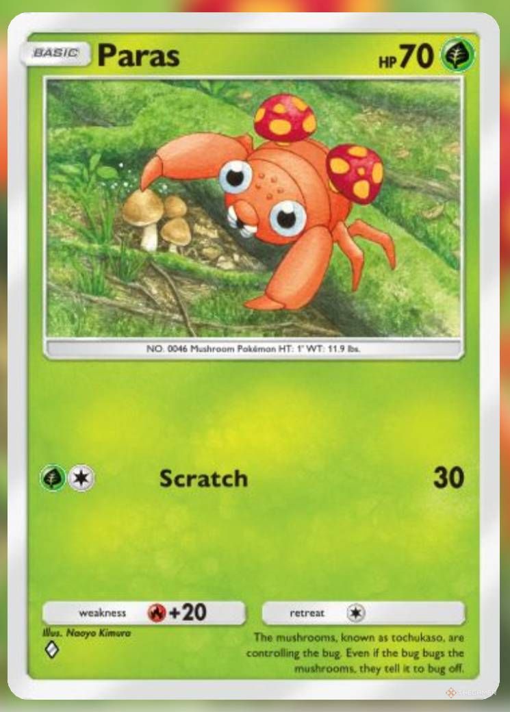 The Paras card, from Genetic Apex.