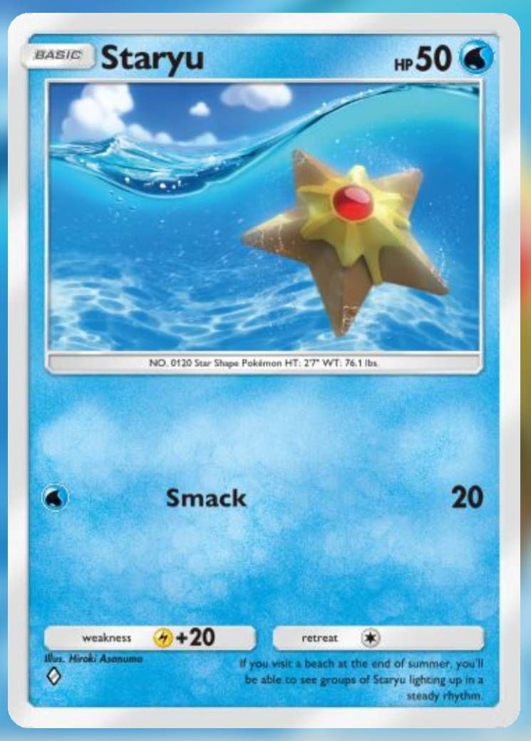 The Staryu card from Genetic Apex