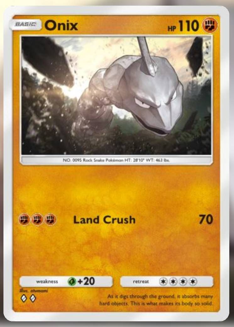 The Onix card from Genetic Apex