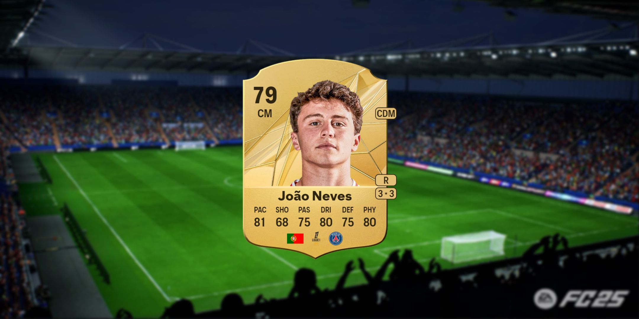 Joao Neves' card in EA Sports FC 25.