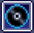 Black Disk icon in Vampire Survivors.