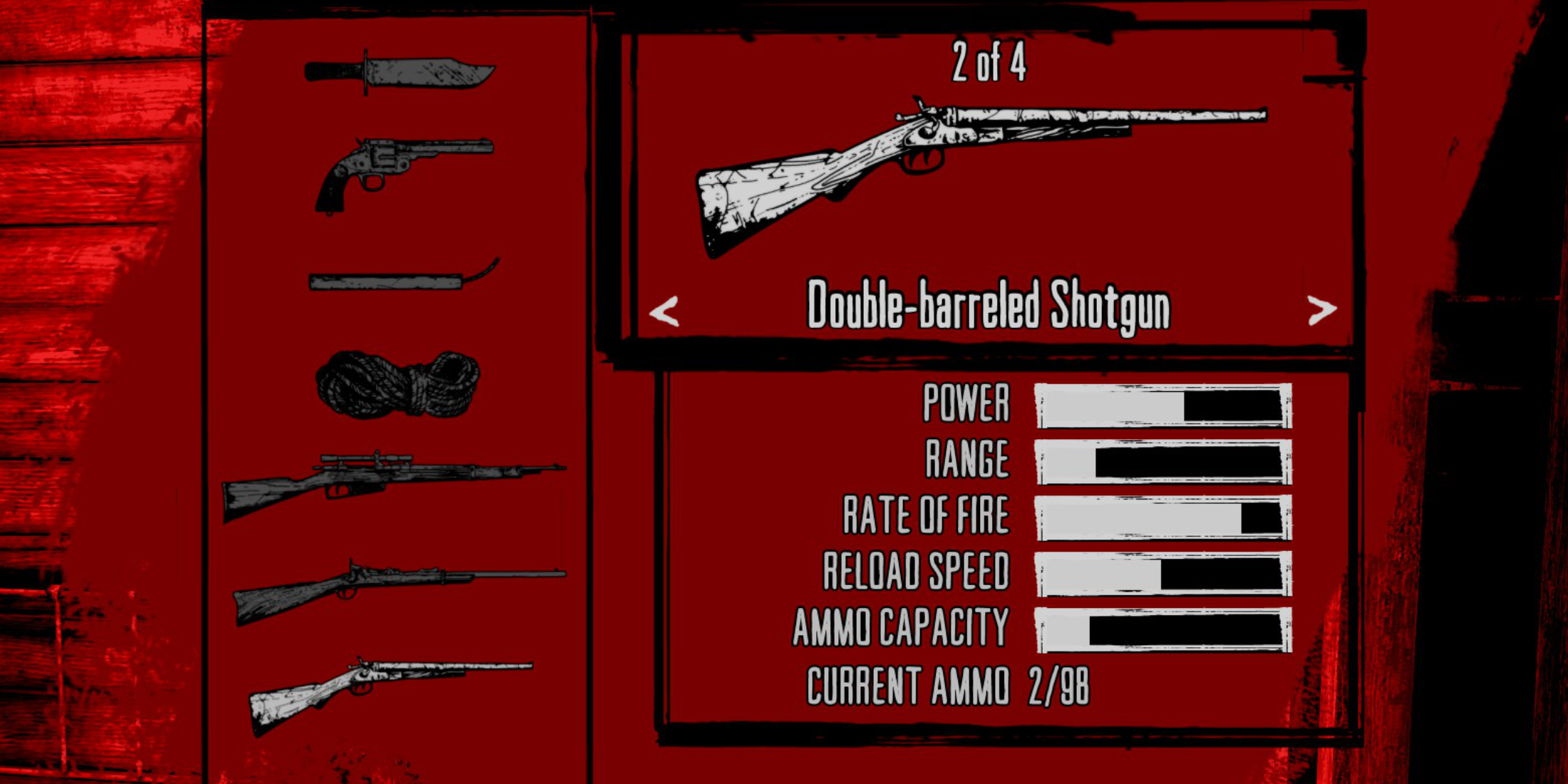 Red Dead Redemption Best Early Weapons Double Barreled Shotgun