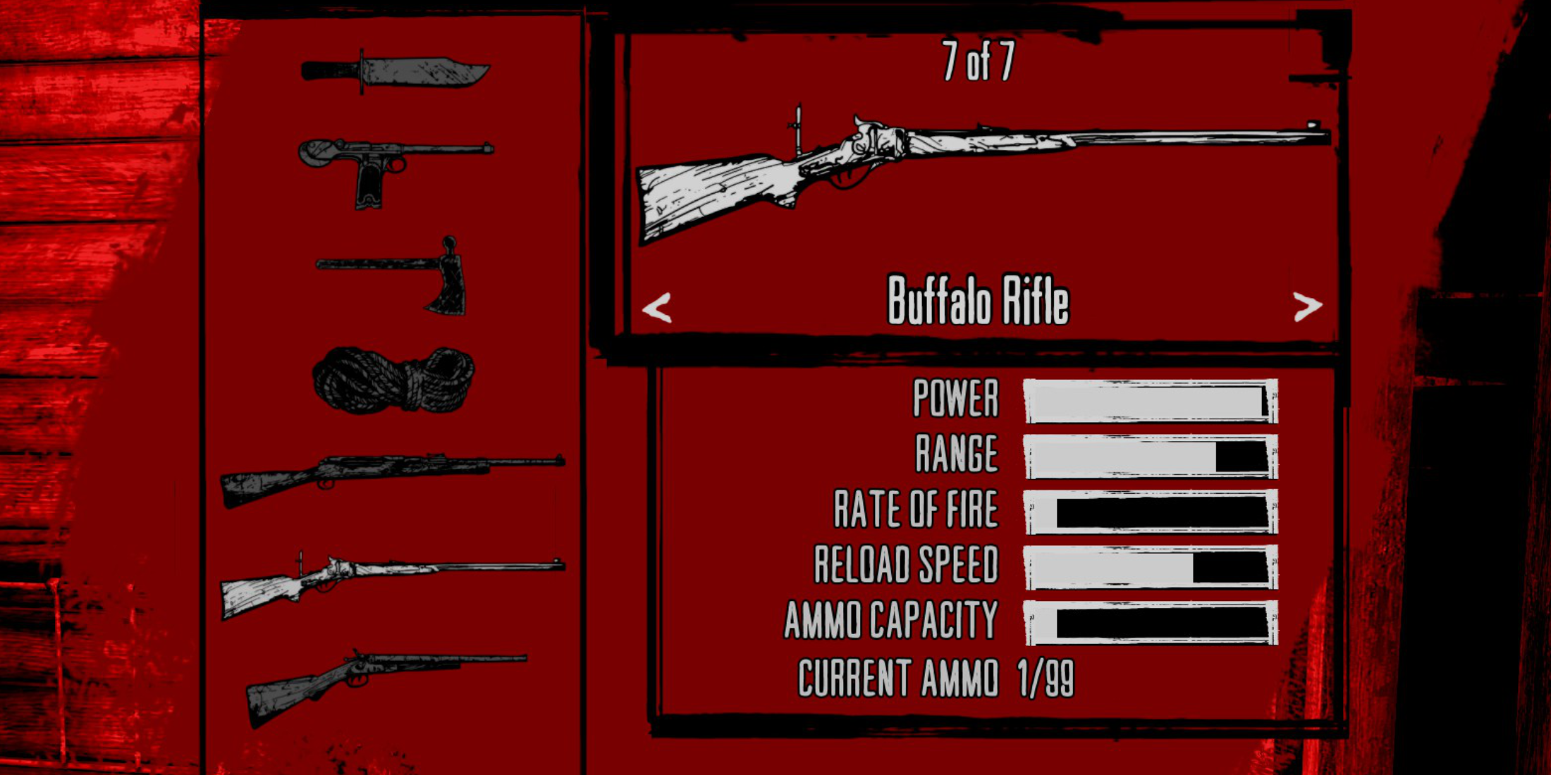 Red Dead Redemption Best Early Weapons Buffalo Rifle