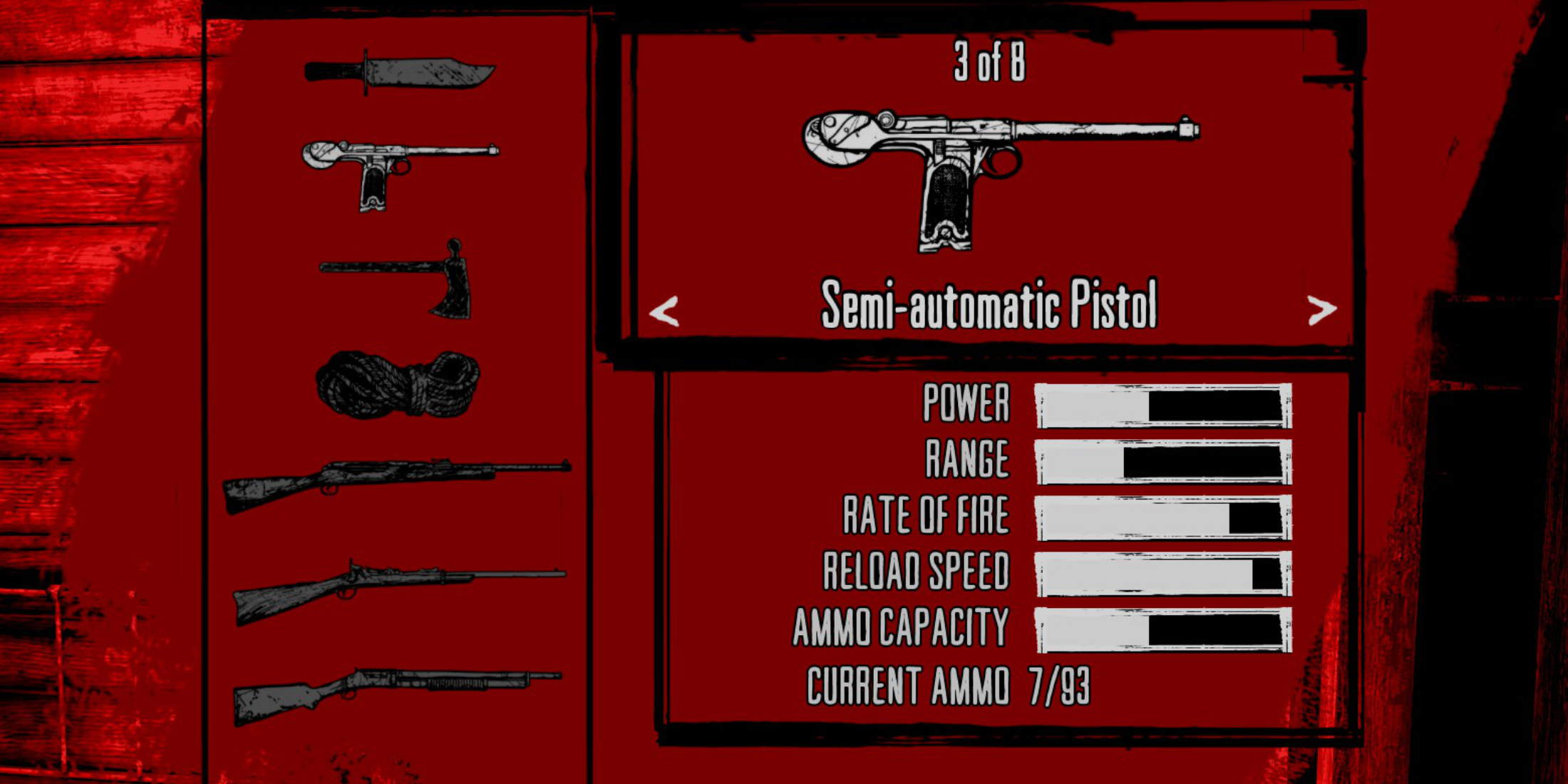 Red Dead Redemption Best Early Weapons Semi Automatic Pistol