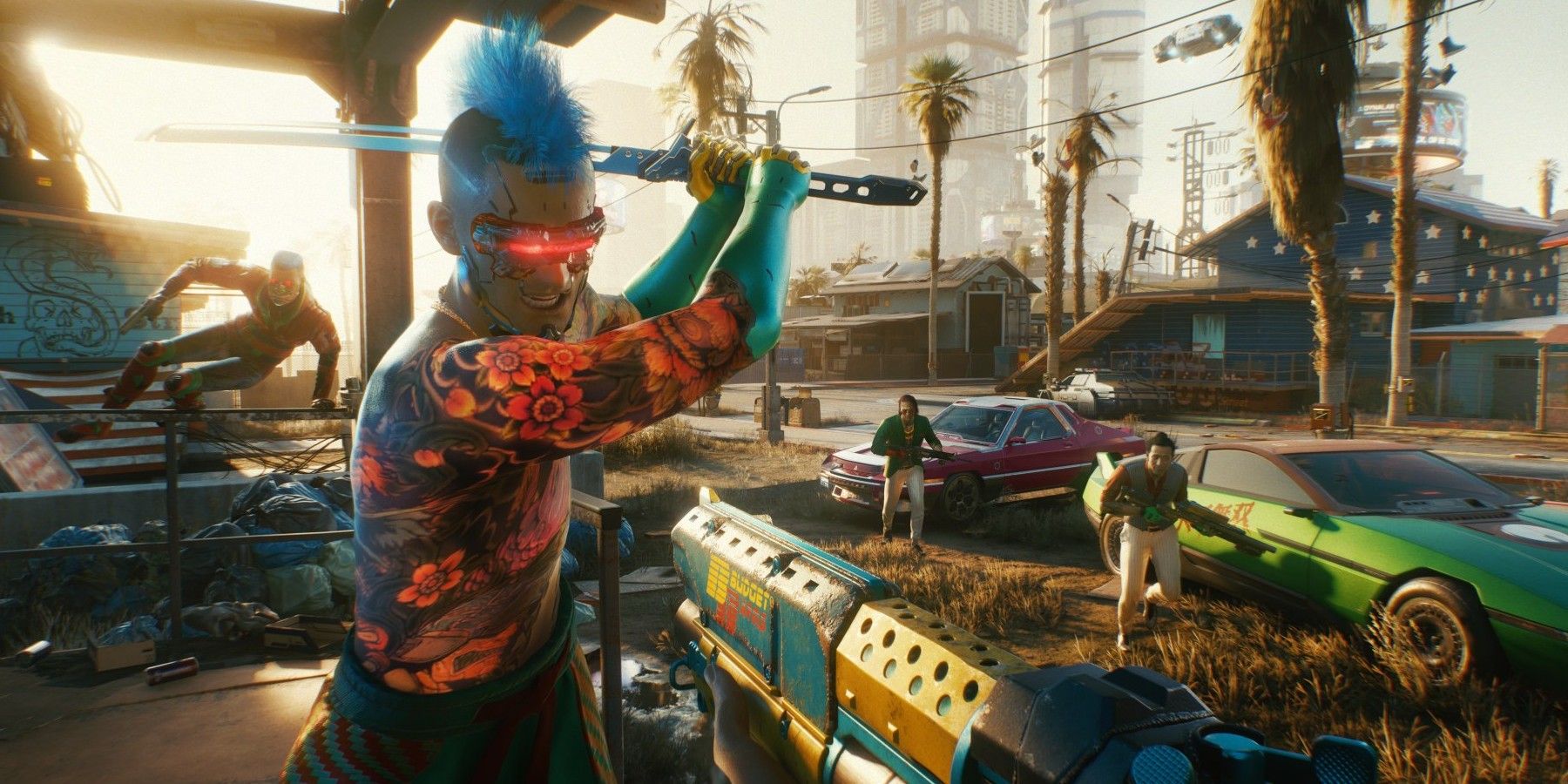 Cyberpunk 2077 bandit attack