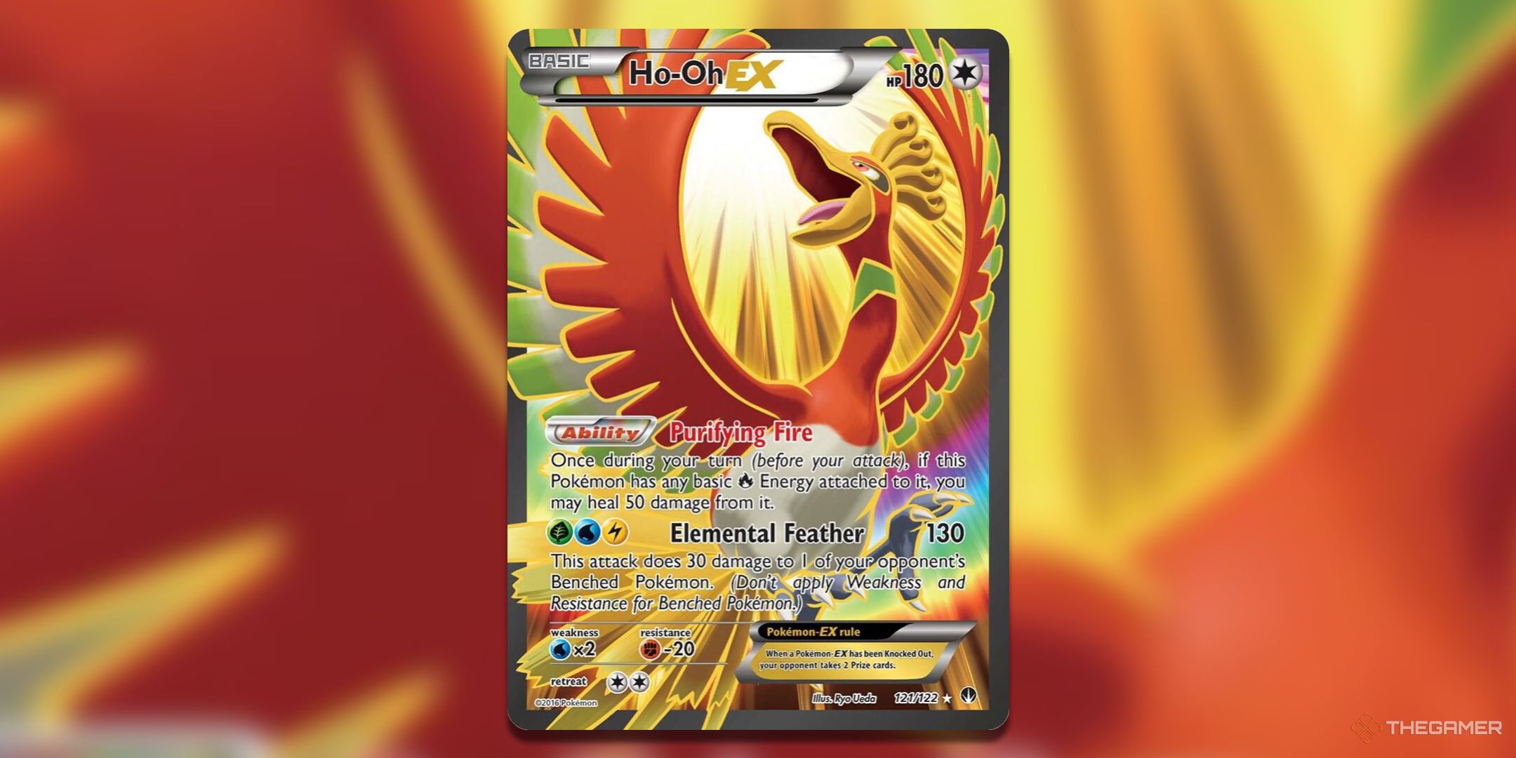 Breakpoint Ho-Oh EX Pokemon TCG Card Art.