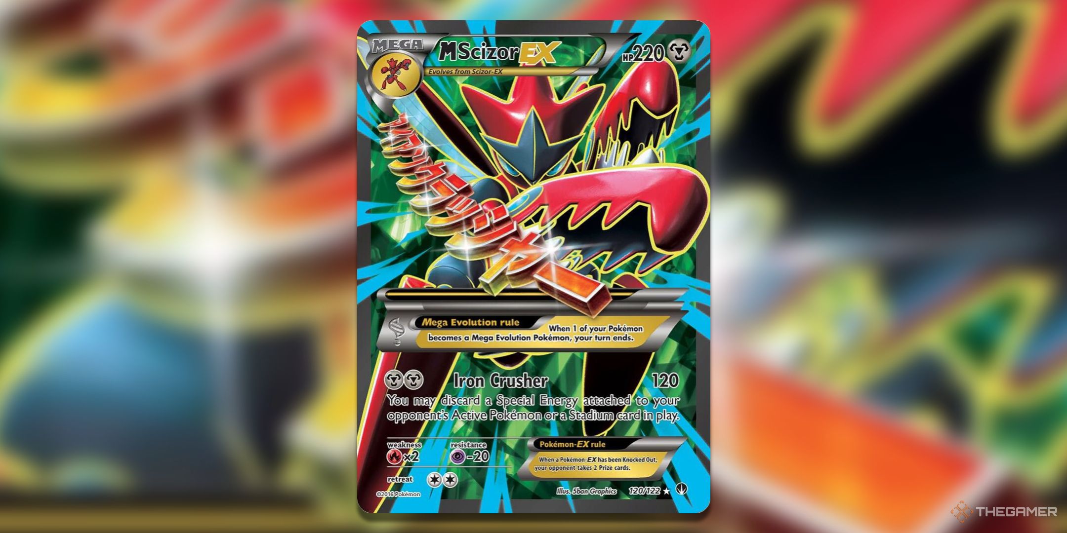 Breakpoint M Scizor EX Pokemon TCG Card Art.