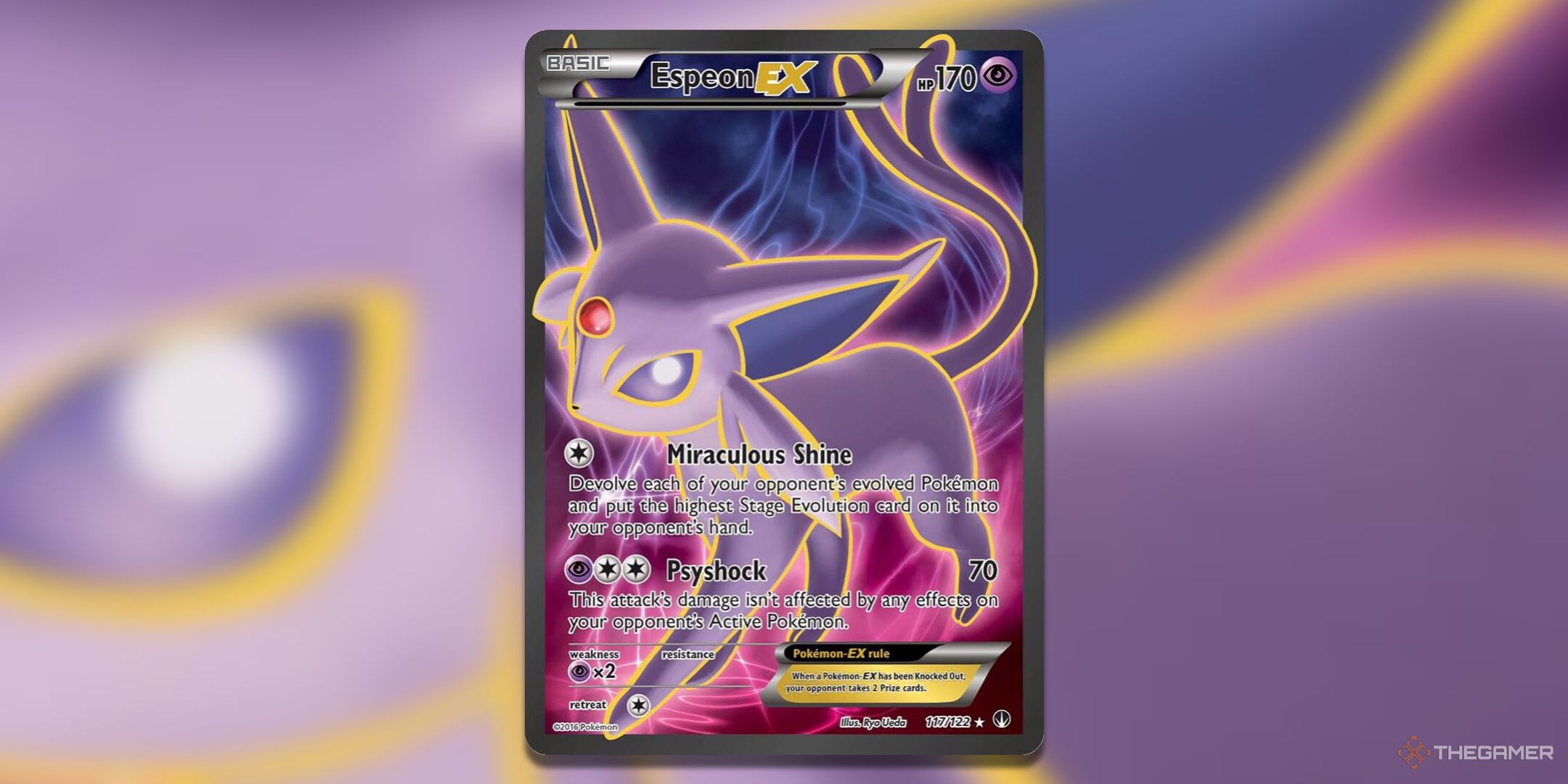 Breakpoint Espeon EX Pokemon TCG Card Art.