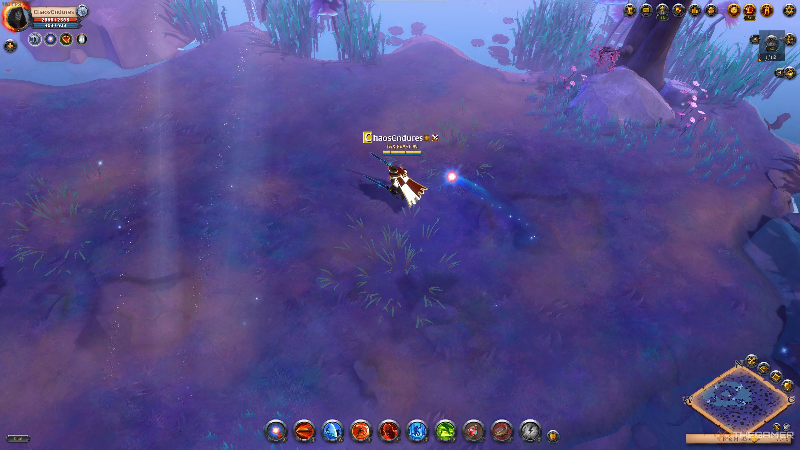 A Rare Weakened Wisp in the Mists of Albion Online.