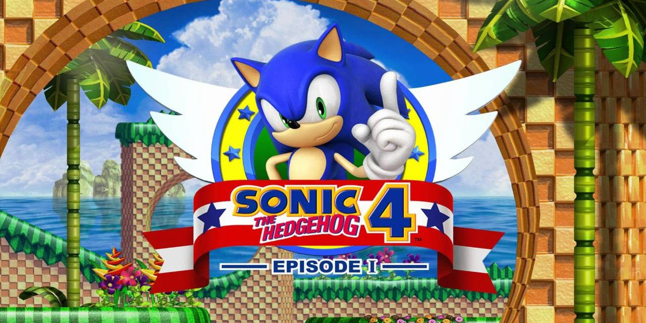 The title screen in Sonic the Hedgehog 4.