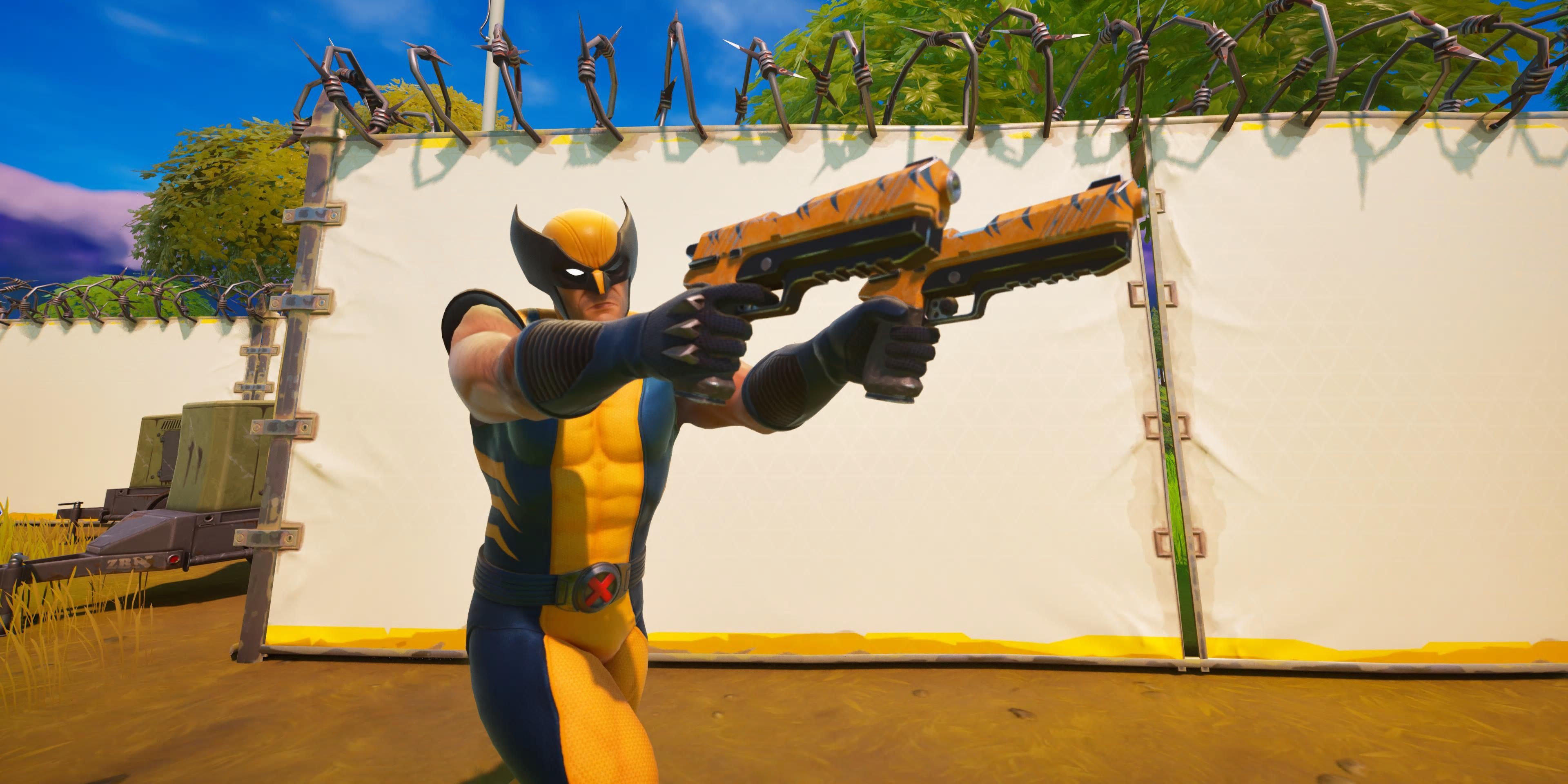 wolverine with dual pistols