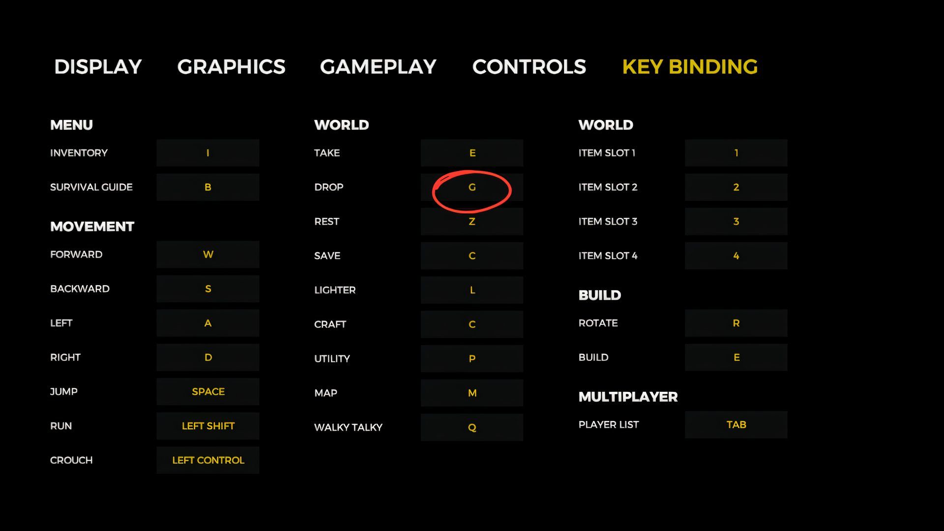 key binding the forest