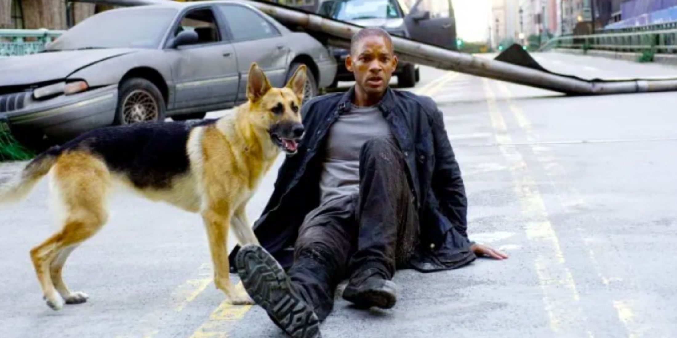 Will Smith with dog