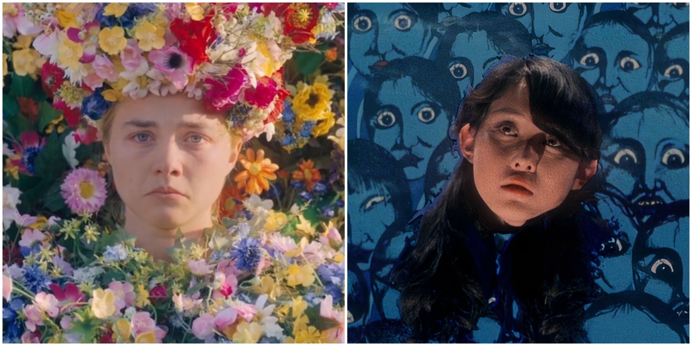 A split image of Midsommar and House