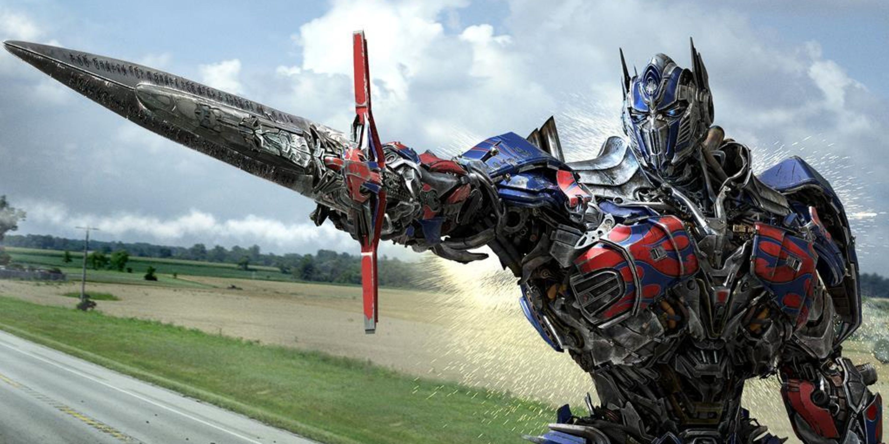 optimus prime with his sword