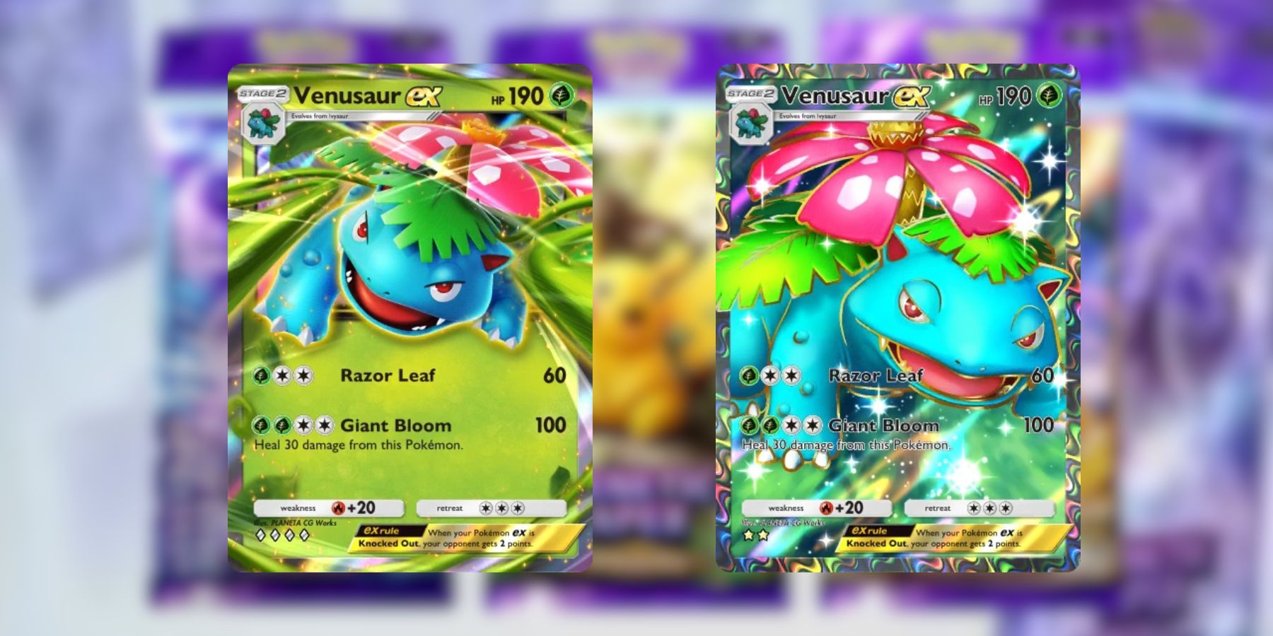 Venusaur cards in Pokémon TCG Pocket