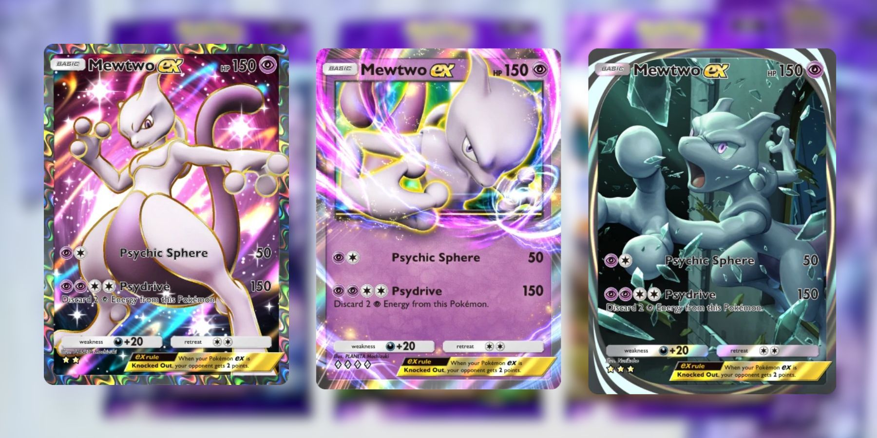 Mewtwo cards in Pokémon TCG Pocket