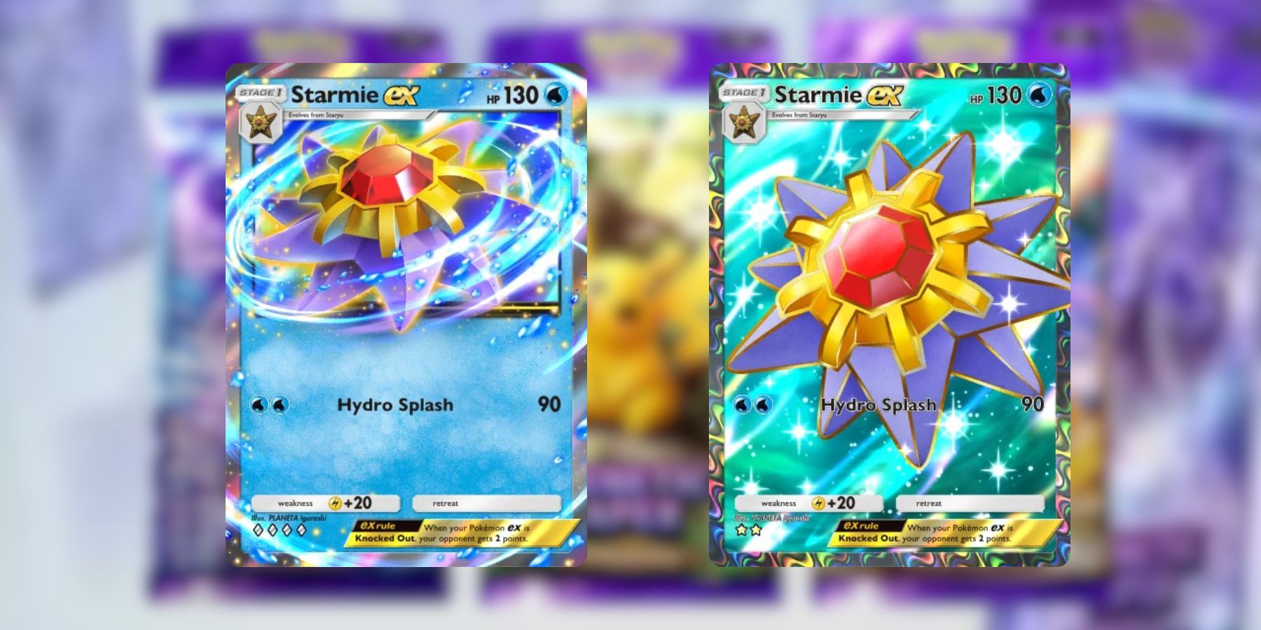 Starmie cards in Pokémon TCG Pocket