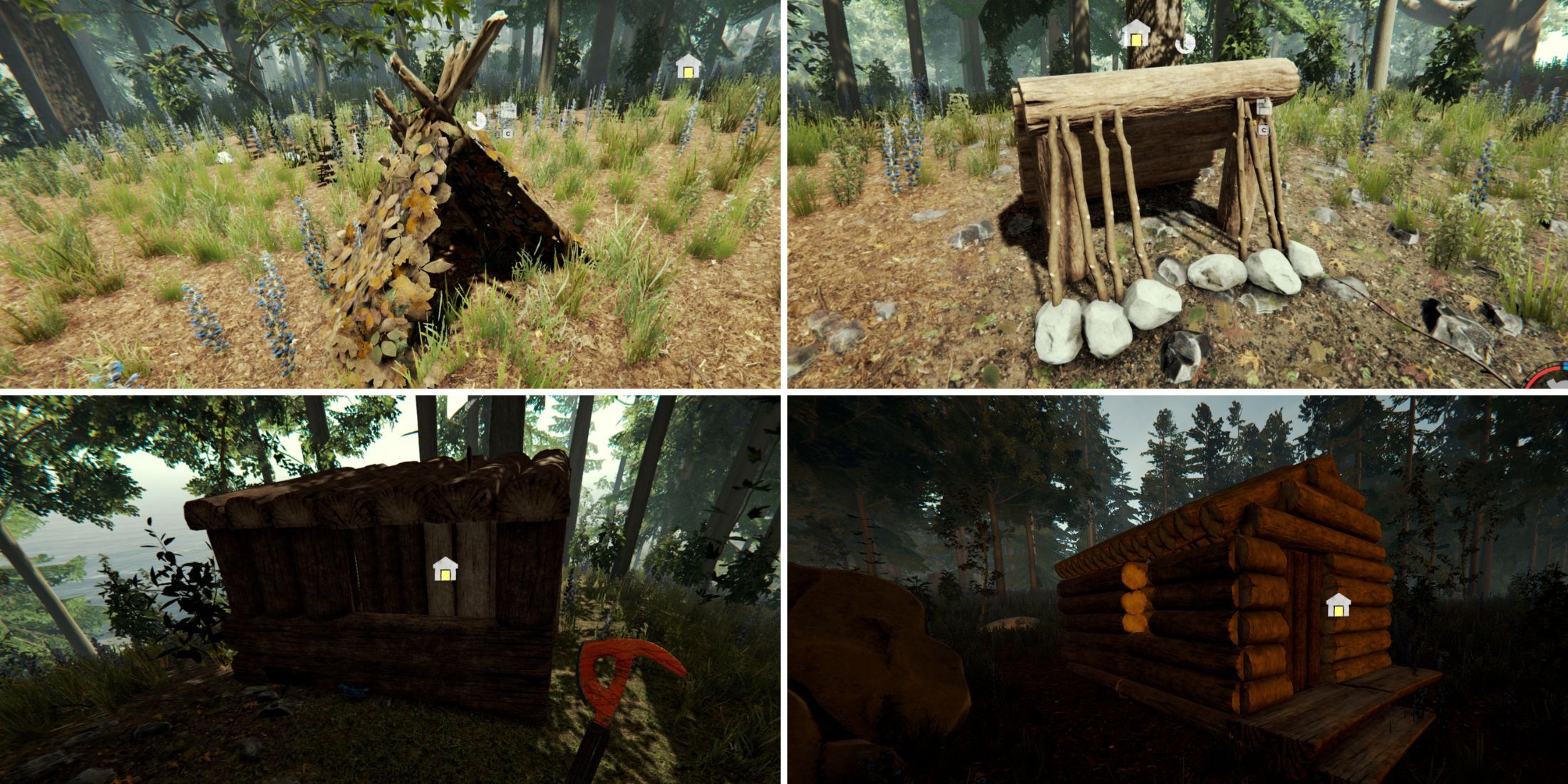 How To Build All Shelters In The Forest (& What They Do)