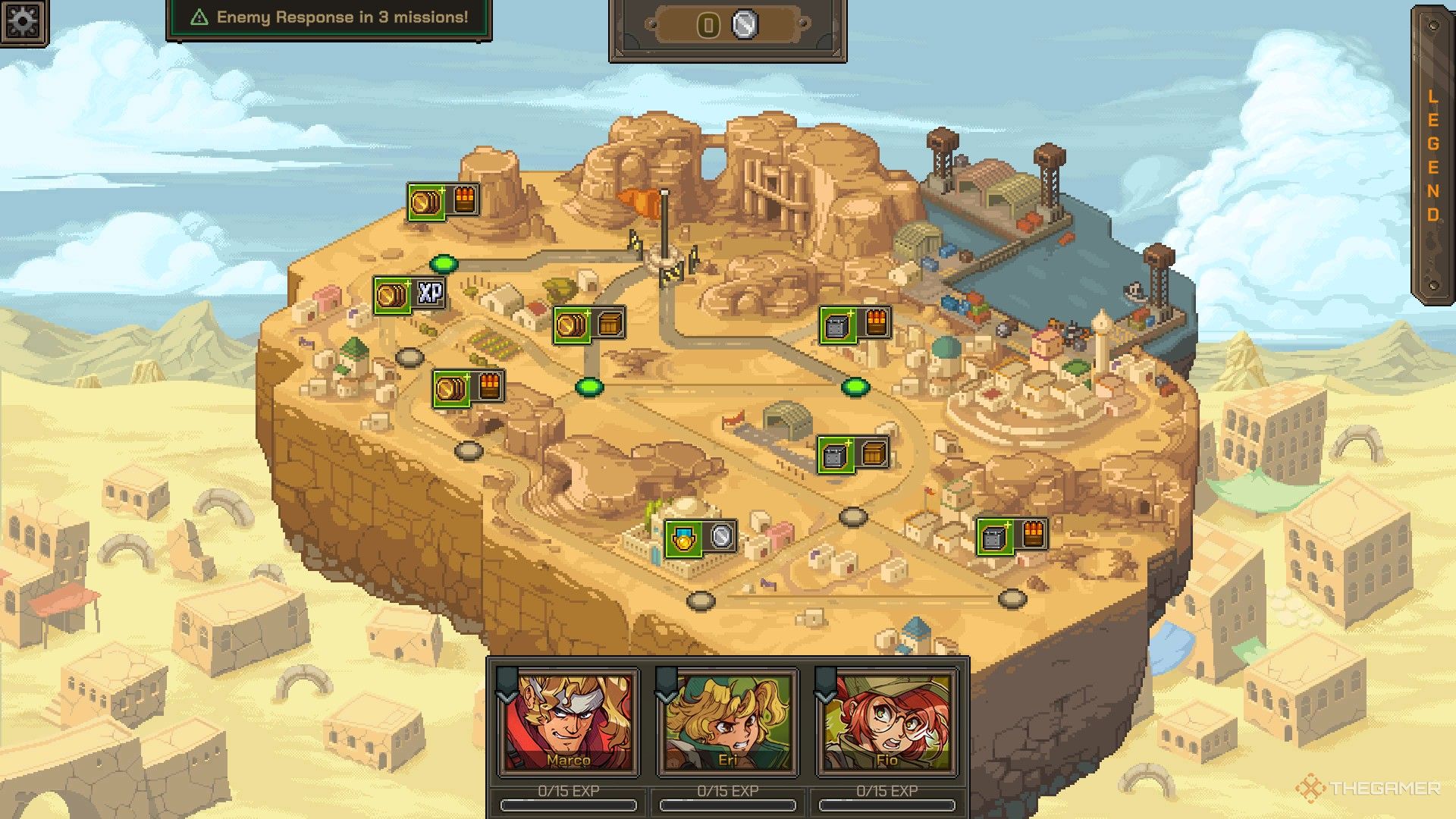 A screenshot showing the mission board in the starting area.