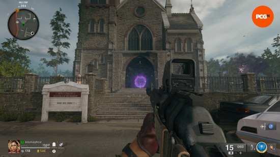 The church in Black Ops 6 Zombies Liberty Falls.