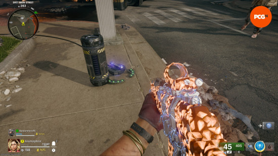 A Dark Aether canister placed down by a trap during the Black Ops 6 Zombies Liberty Falls main quest.