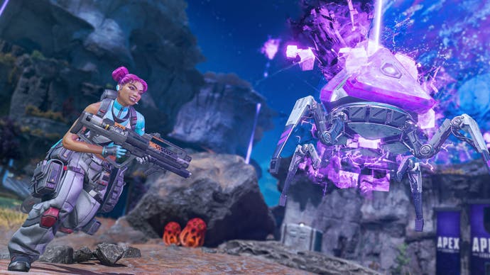 apex legends from the rift lifeline running for cosmic box