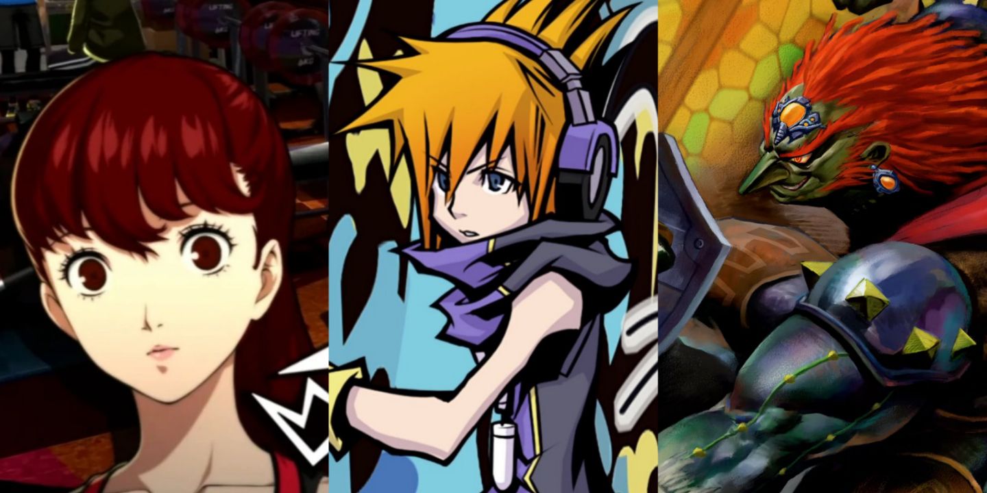 Sumire Yoshizawa from Persona 5, Neku Sakuraba from The World Ends With You, and Ganondorf from Ocarina of Time.