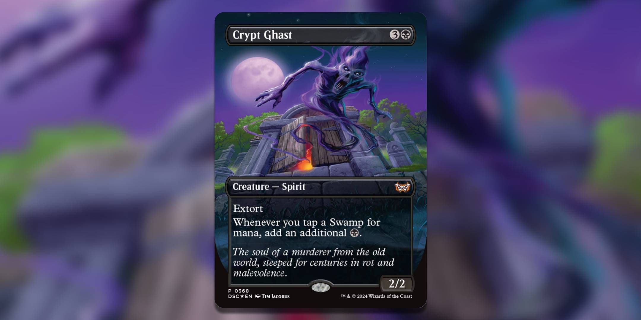 The Magic The Gathering card Crypt Ghast by Tim Jacobus.