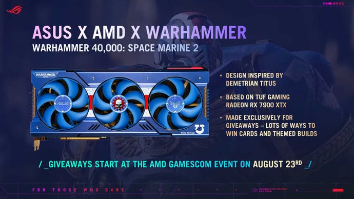 Asus Warhammer 40K graphics card