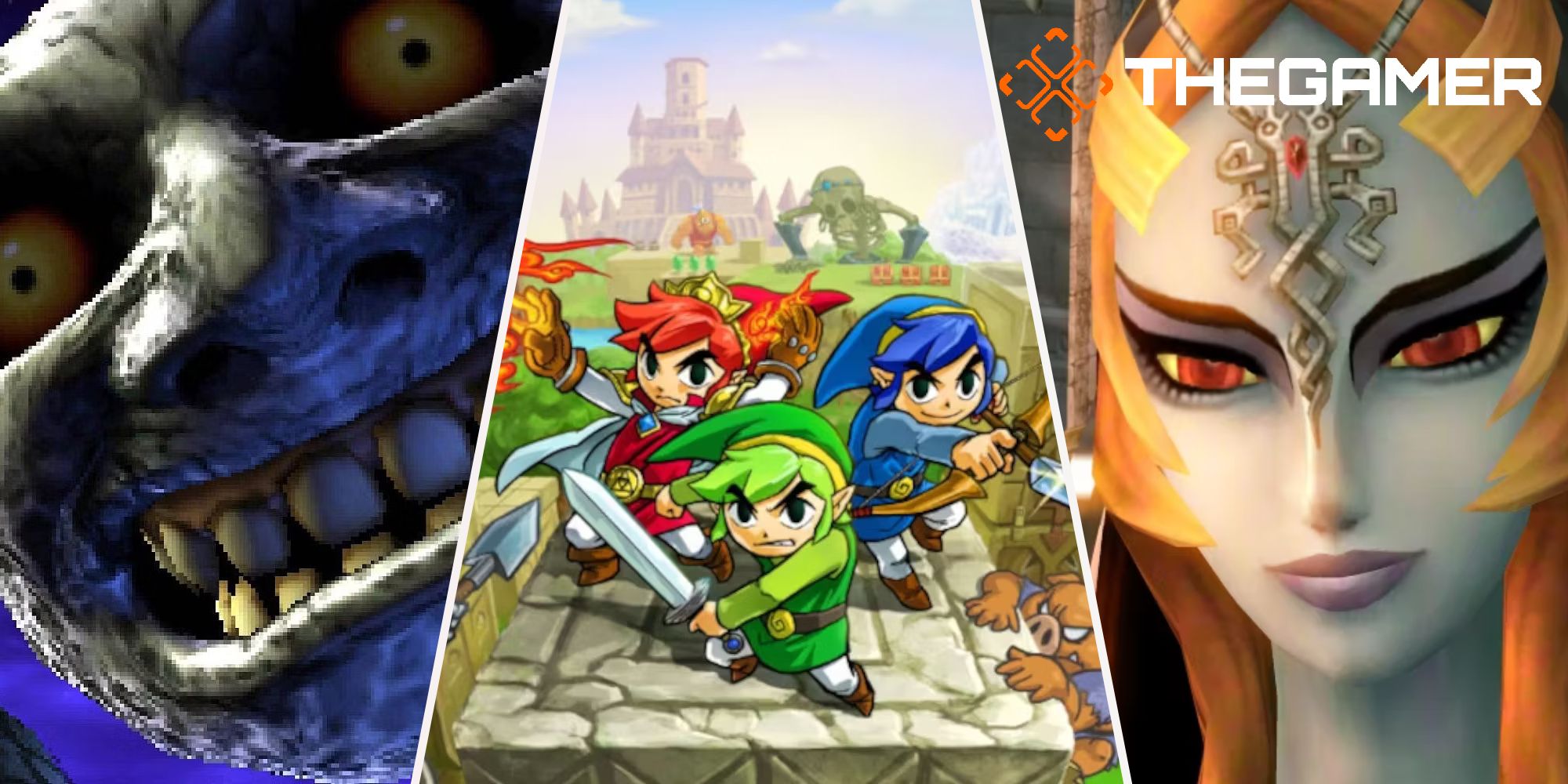 zelda majoras mask moon twilight midna triforce heroes