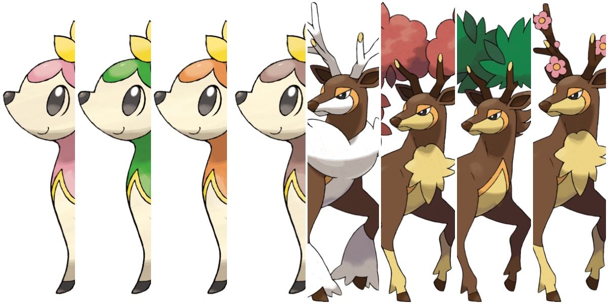 All Deerling and Sawsbuck Forms