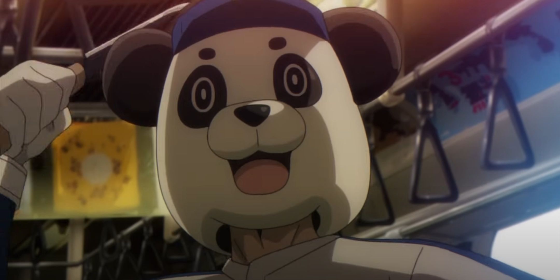 Panda Man attacks a character in the Darwin's Game anime.