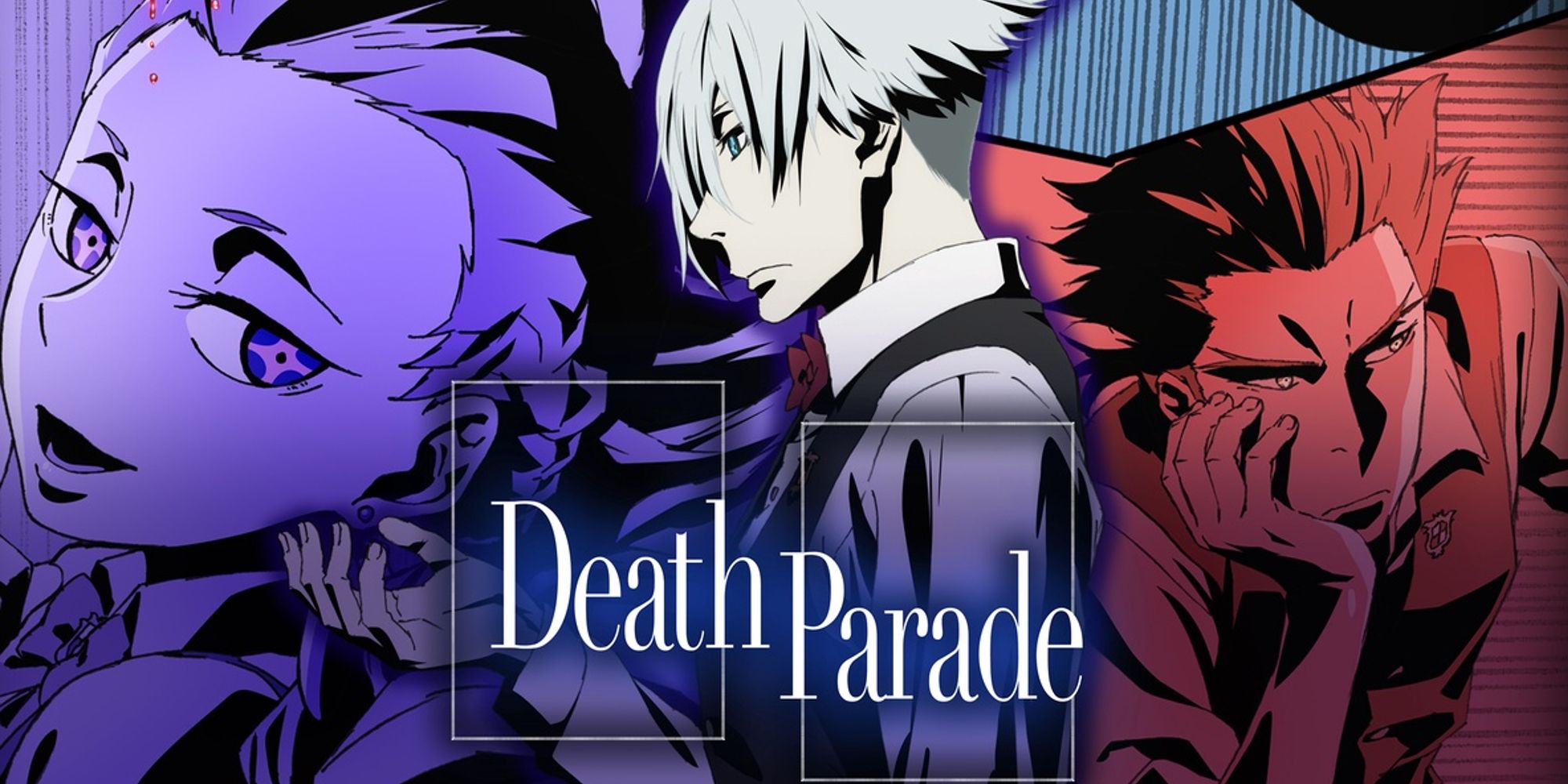 The official promo art for Death Parade as featured on Crunchyroll.