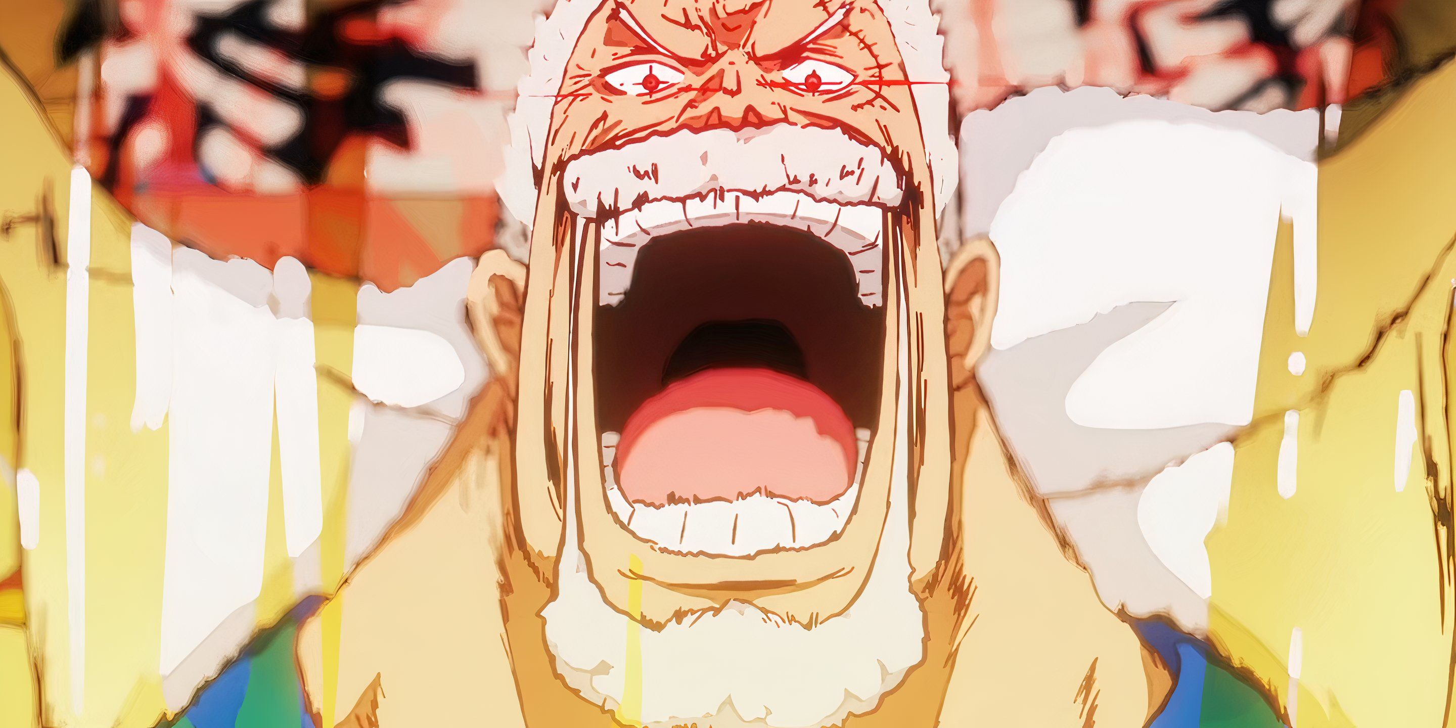 Monkey D. Garp laughing