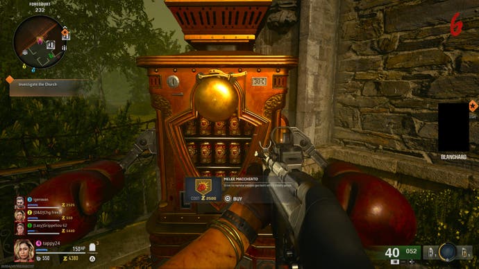 CoD Black Ops 6 screenshot showing the cola machine in a round