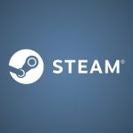 Steam logo on blue_1080