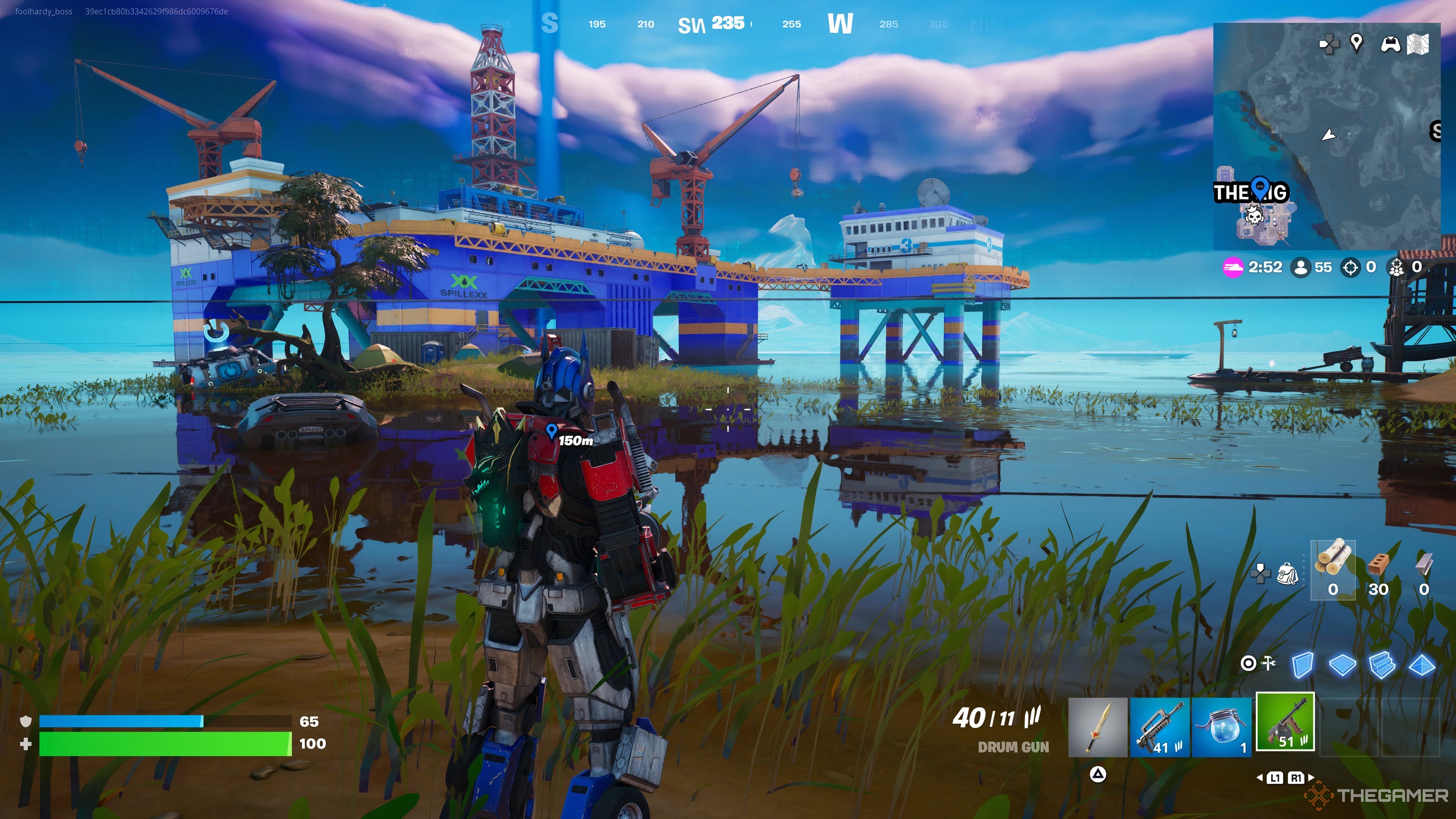 A screenshot of The Rig in Fortnite Chapter 2 Remix.