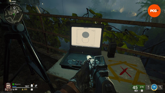 One of three laptops that must be powered on during the Black Ops 6 Zombies Terminus Beamsmasher easter egg.