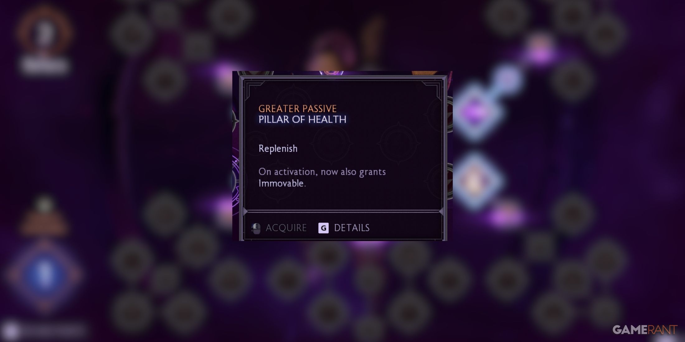 Pillar of Health ability for Bellara in Dragon Age The Veilguard, granting immovable status on activation