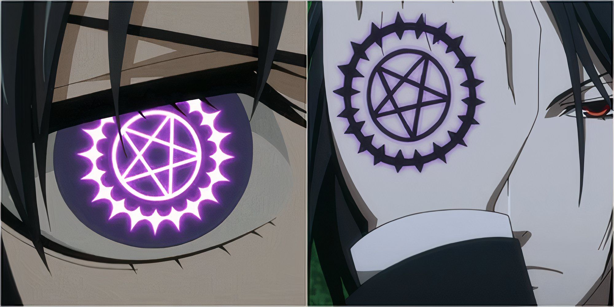 Ciel and Sebastian's Contract Seals in Black Butler