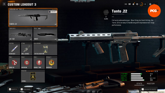 Black Ops 6 Tanto .22 class build gear perks equipment: the best class build for the Tanto .22