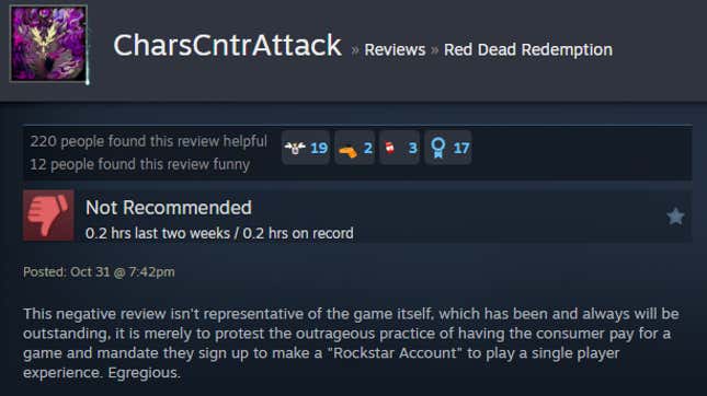 Image for article titled Red Dead Redemption Remaster, As Told By Steam Reviews