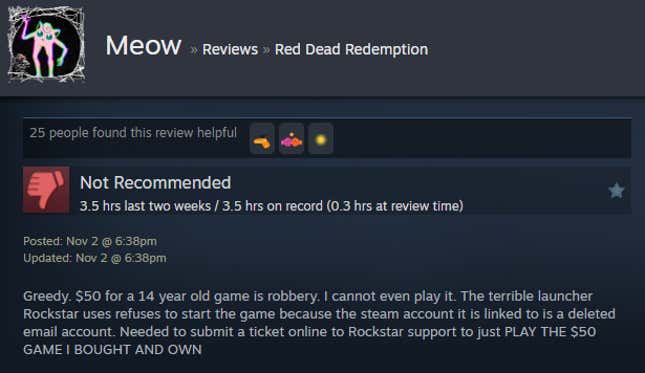 Image for article titled Red Dead Redemption Remaster, As Told By Steam Reviews