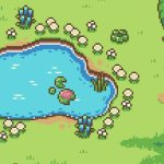 A screenshot of a pond in Whimside.