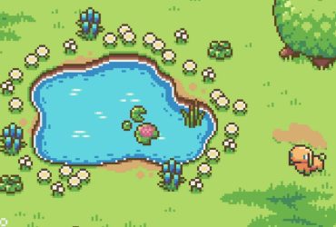 A screenshot of a pond in Whimside.