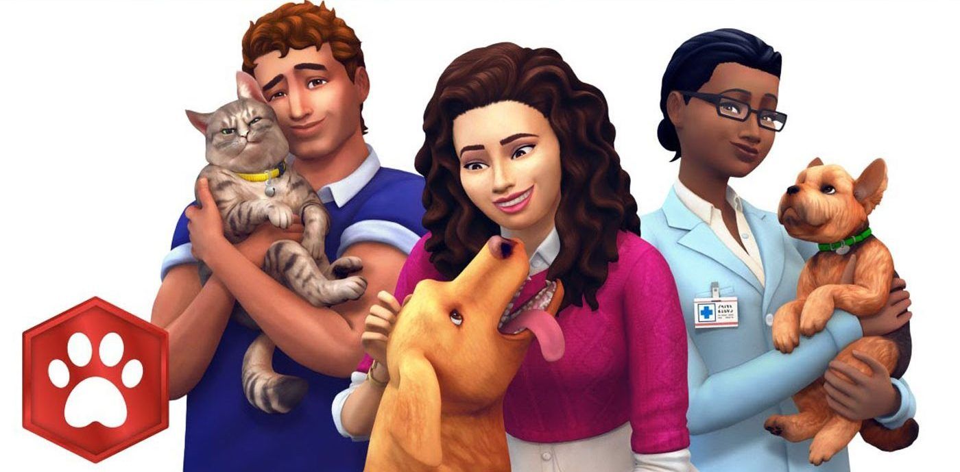 Sims 4 Cats and Dogs Original Cover Art