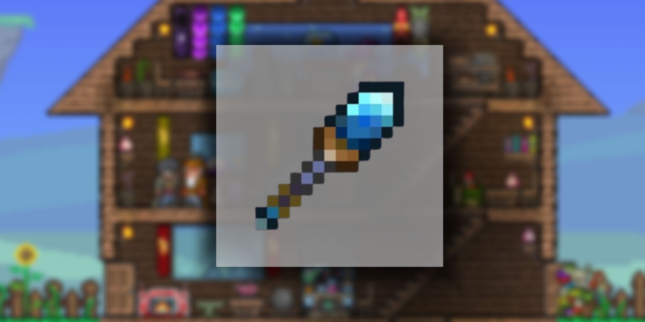 The Magic Missile showcased from Terraria.