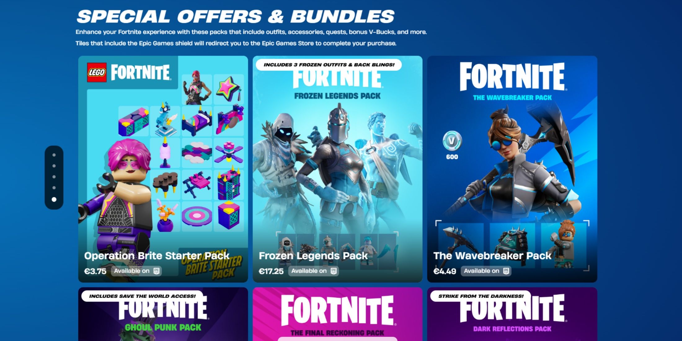 special bundlers offers fortnite