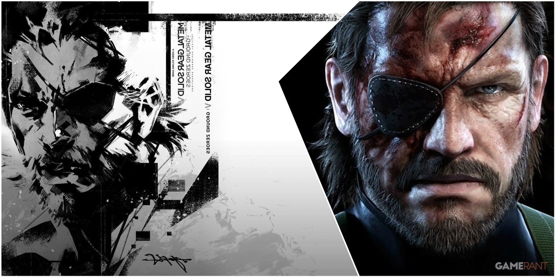 A Collage Of Metal Gear Solid 5 Ground Zero's Original Cover Art & Its Reversible Variant